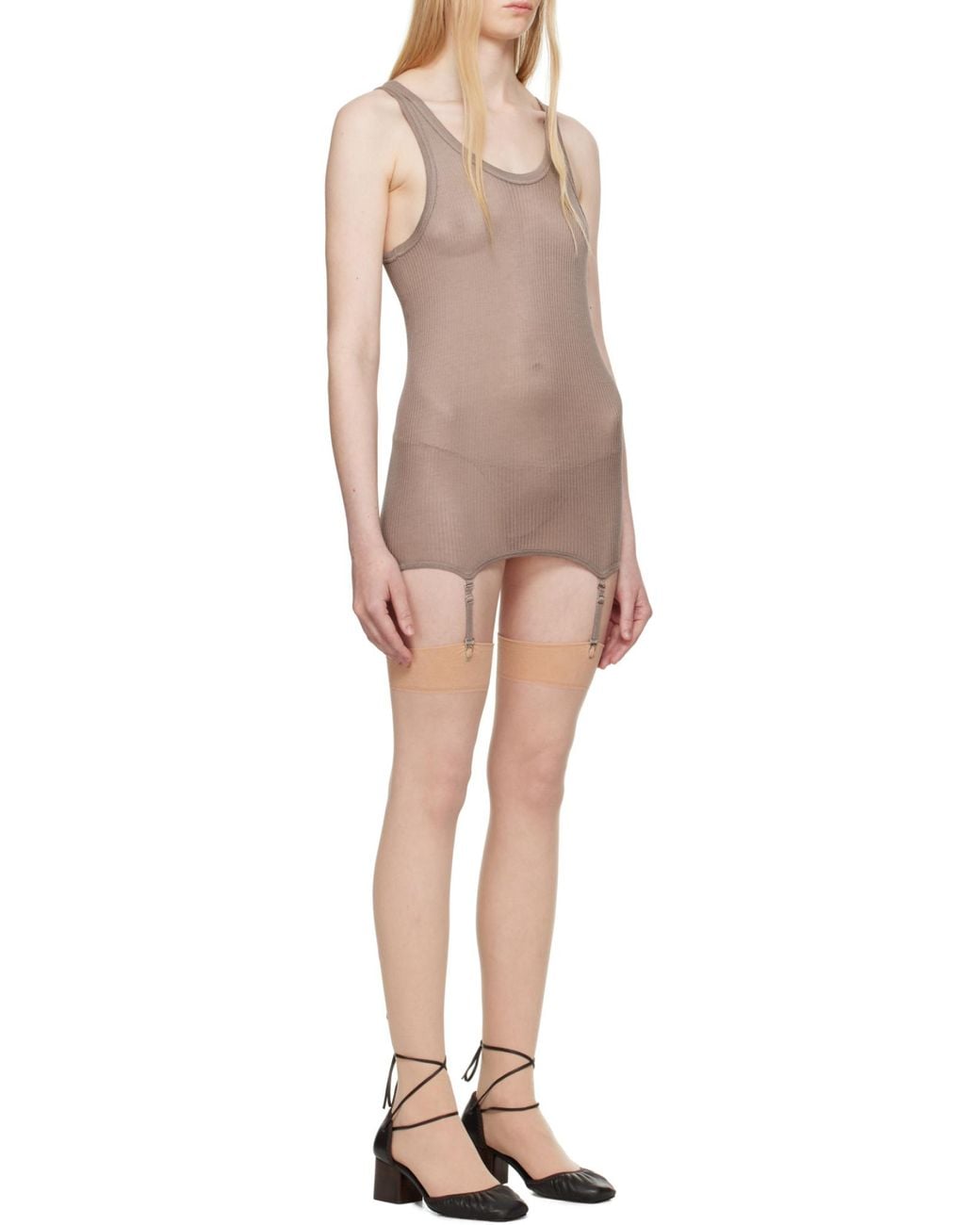 Lemaire Purple Seamless Wool Tank Top