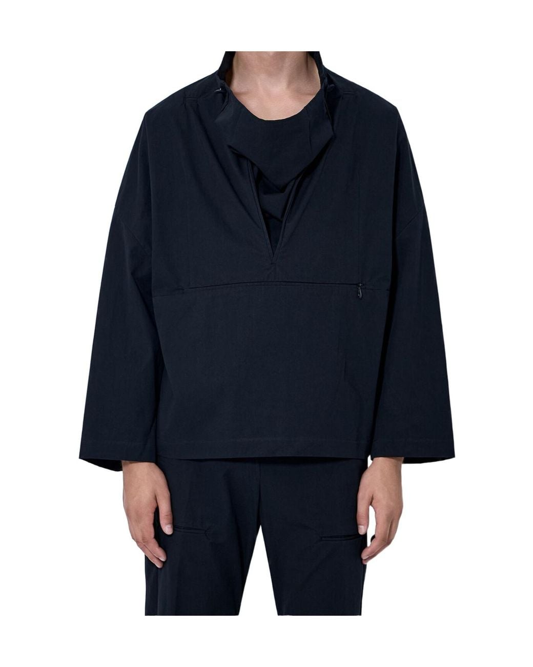 Kiko Kostadinov Blue Long-Sleeved High-Neck Jacket for men