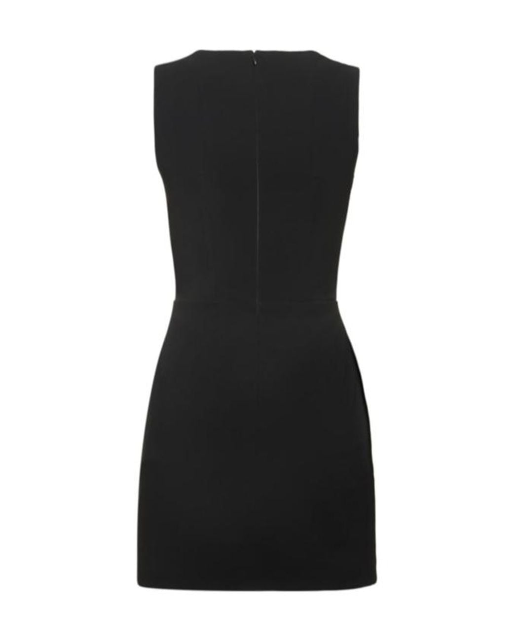 GIUSEPPE DI MORABITO Black Cady Envers Satin Mini Dress