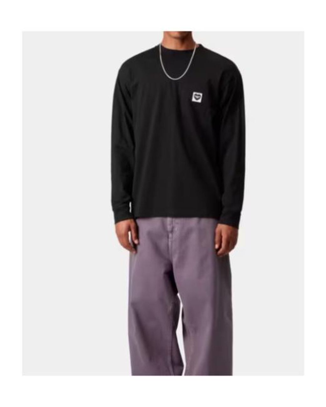 Carhartt Black Pocket Heart Long-Sleeve T-Shirt for men