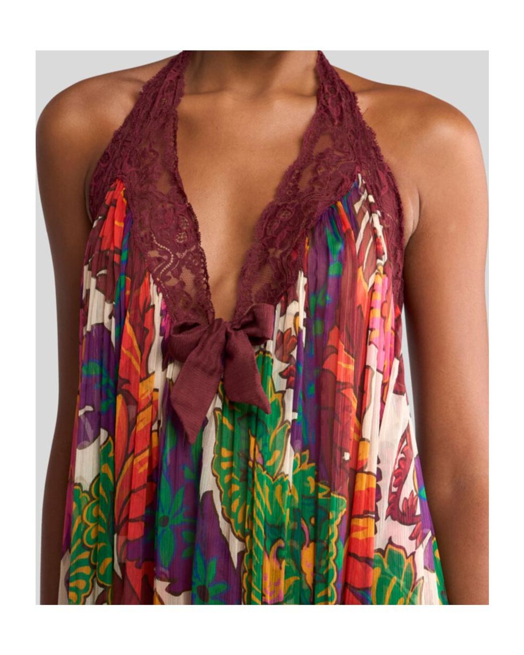 Etro Multicoloured Boho Dress With Open Back And Flounce