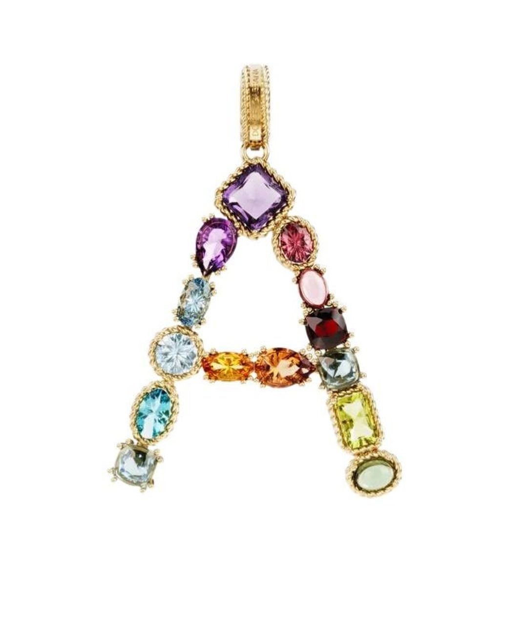 Dolce & Gabbana White 18Kt A Initial Pendant