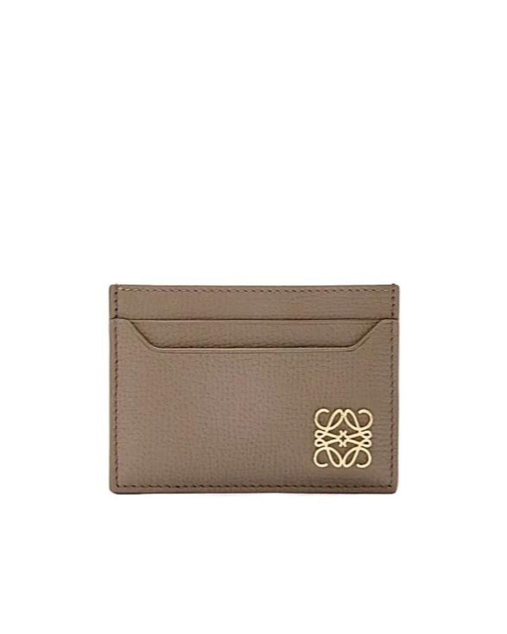 Loewe Brown Anagram Plain Cardholder