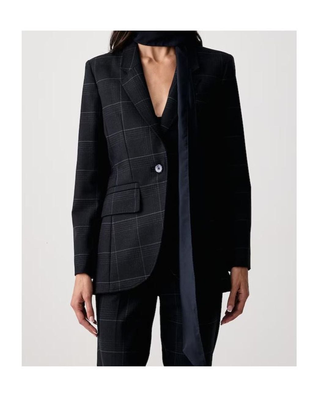 Marella Blue Single-Breasted Blazer