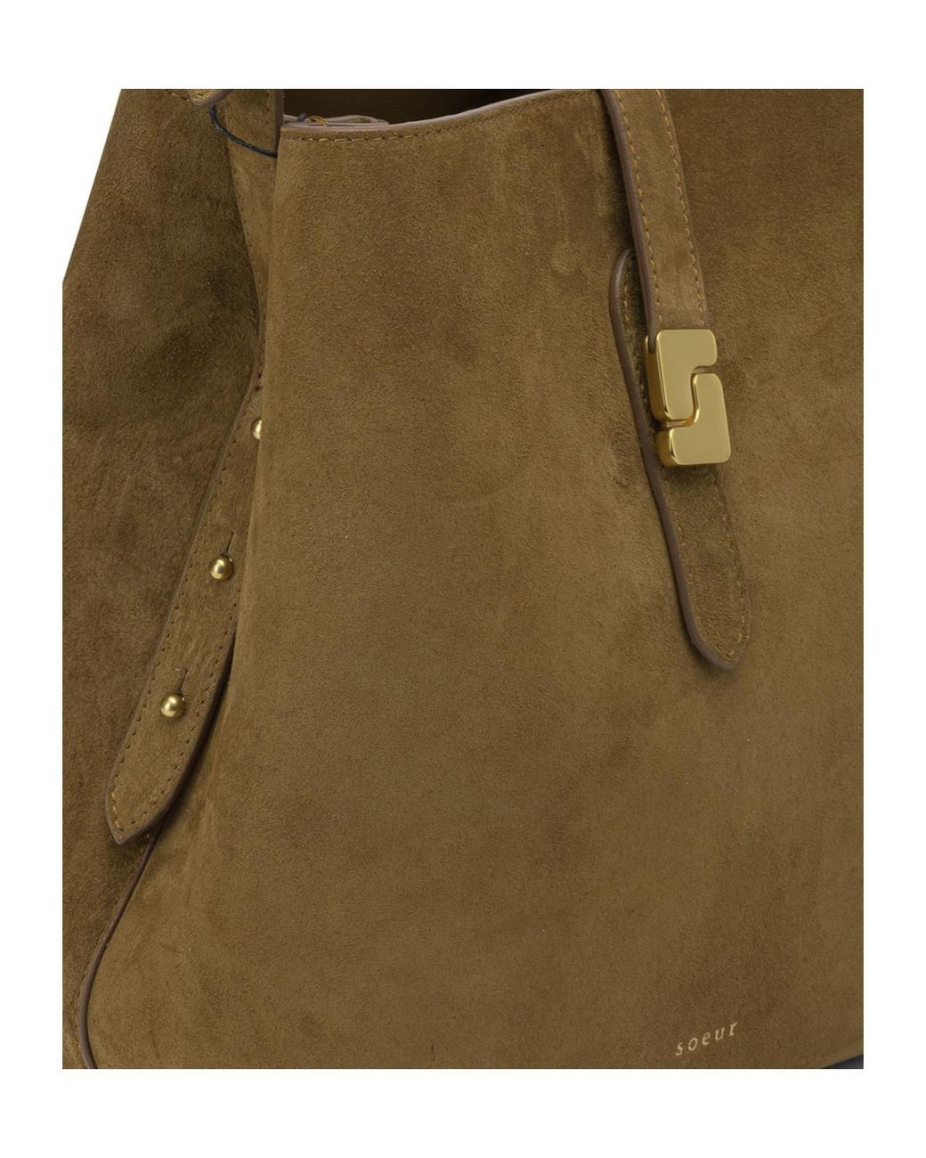 Soeur Multicolor Bello Suede Shoulder Bag