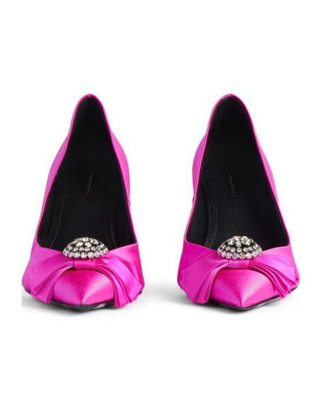 Balenciaga Pink Avenue Palazzo Pointed-Toe Pumps