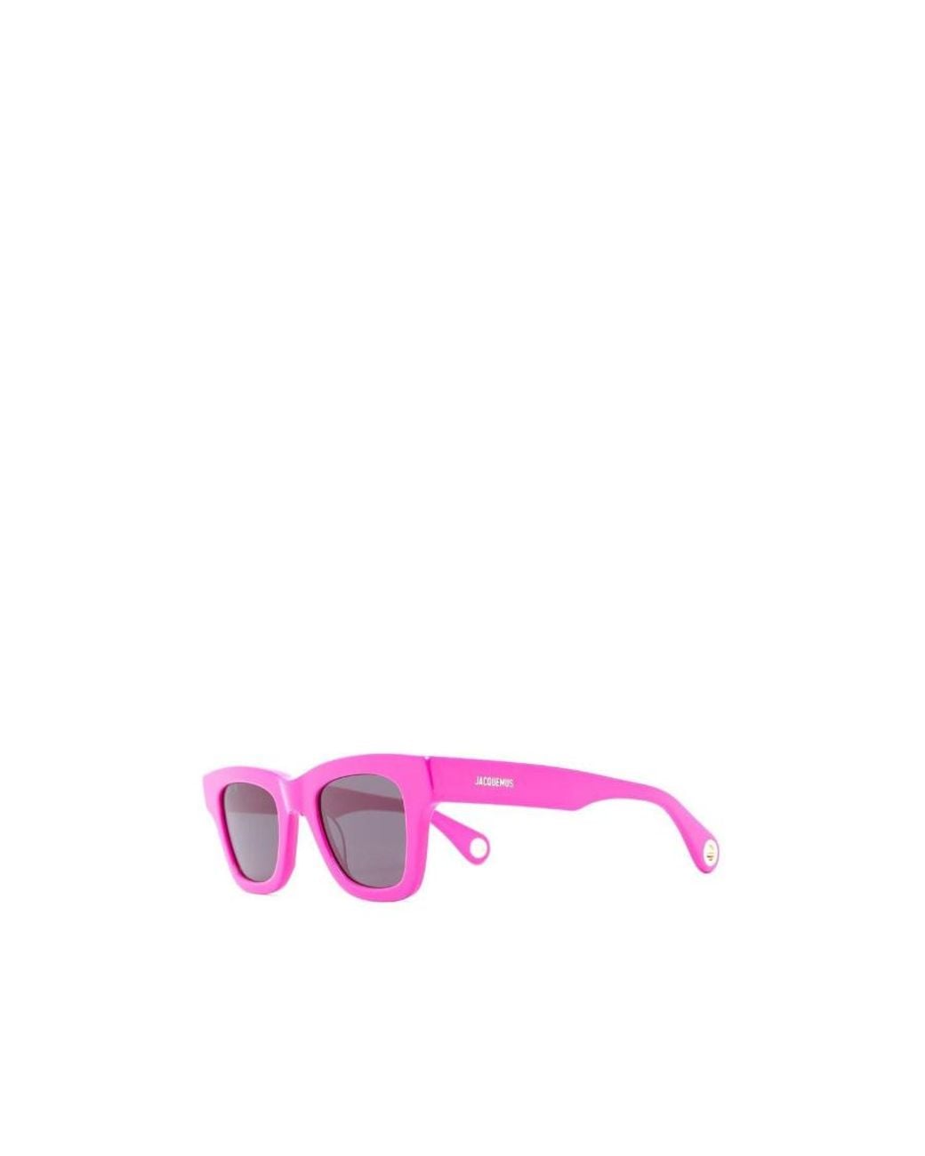 Jacquemus Pink Square-Frame Sunglasses
