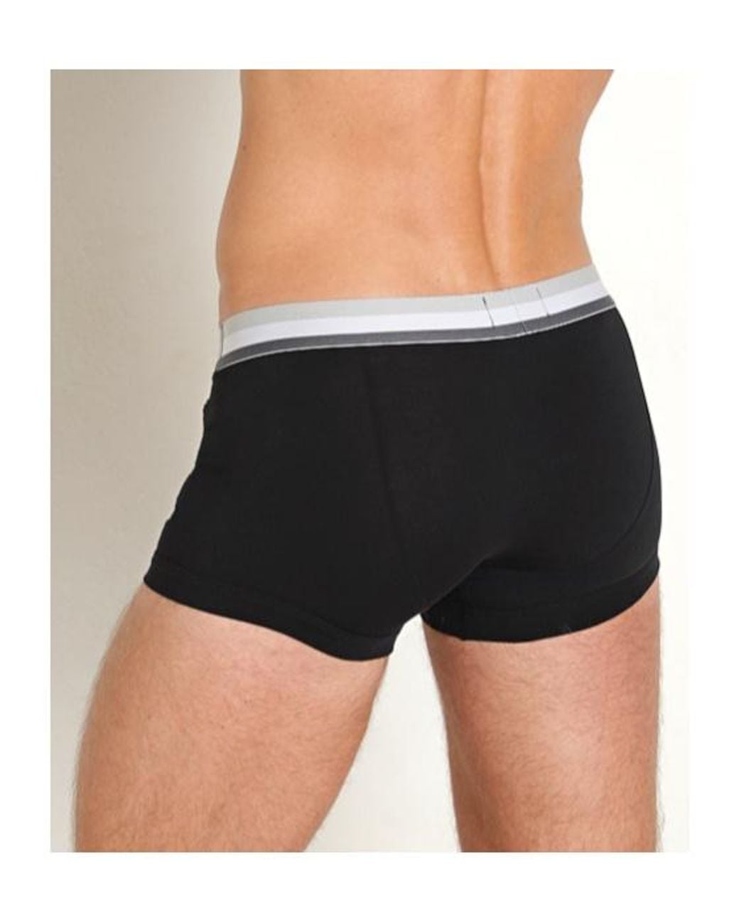 Emporio Armani Black Elastic Waist Underwear for men