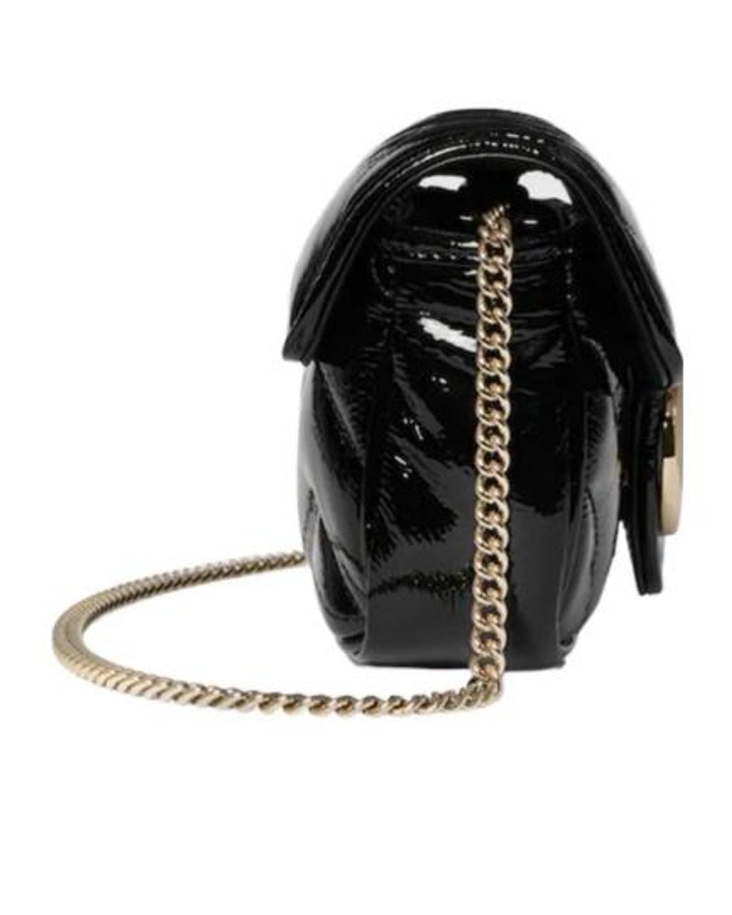 Gucci Black Gg Marmont Leather Mini Bag