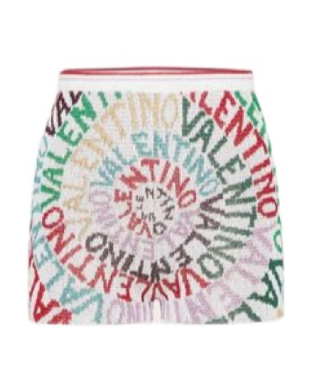 Valentino White And Jacquard Loop Shorts