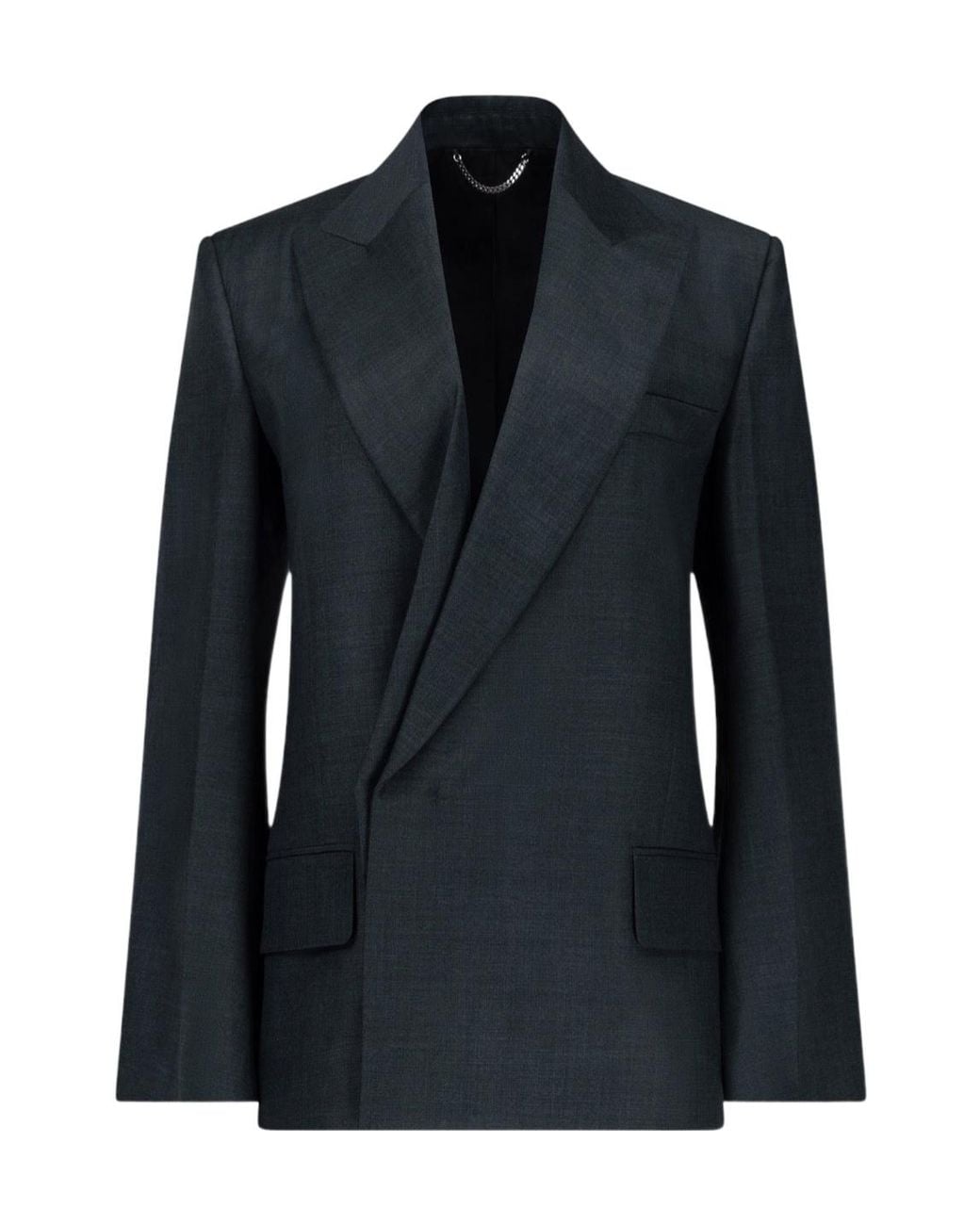 Victoria Beckham Black Layered Tailored Blazer
