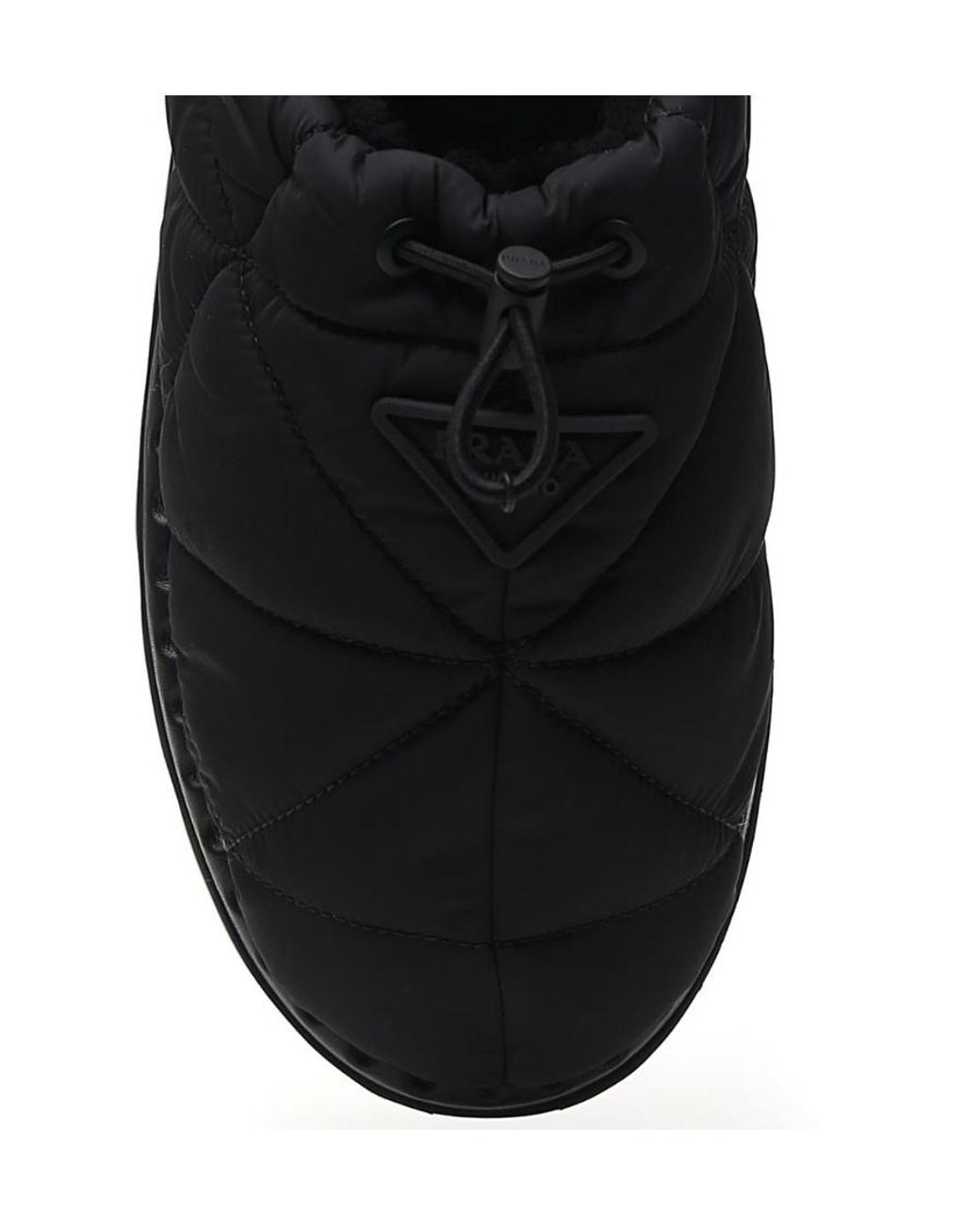 Prada Black Logo Muller Shoes for men