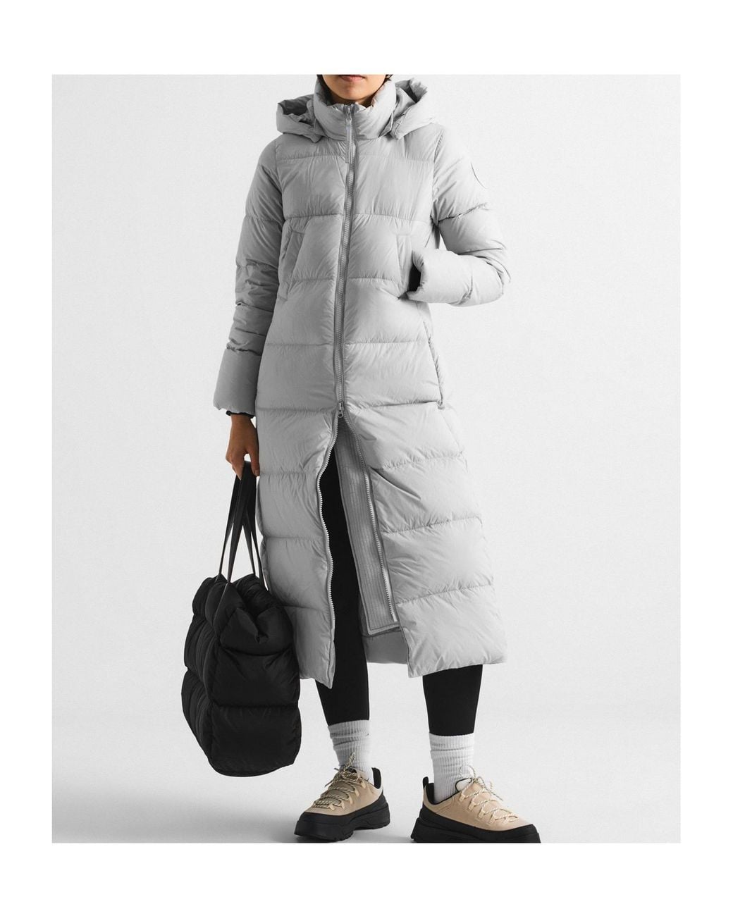 Canada Goose Gray Down Long Puffer Jacket