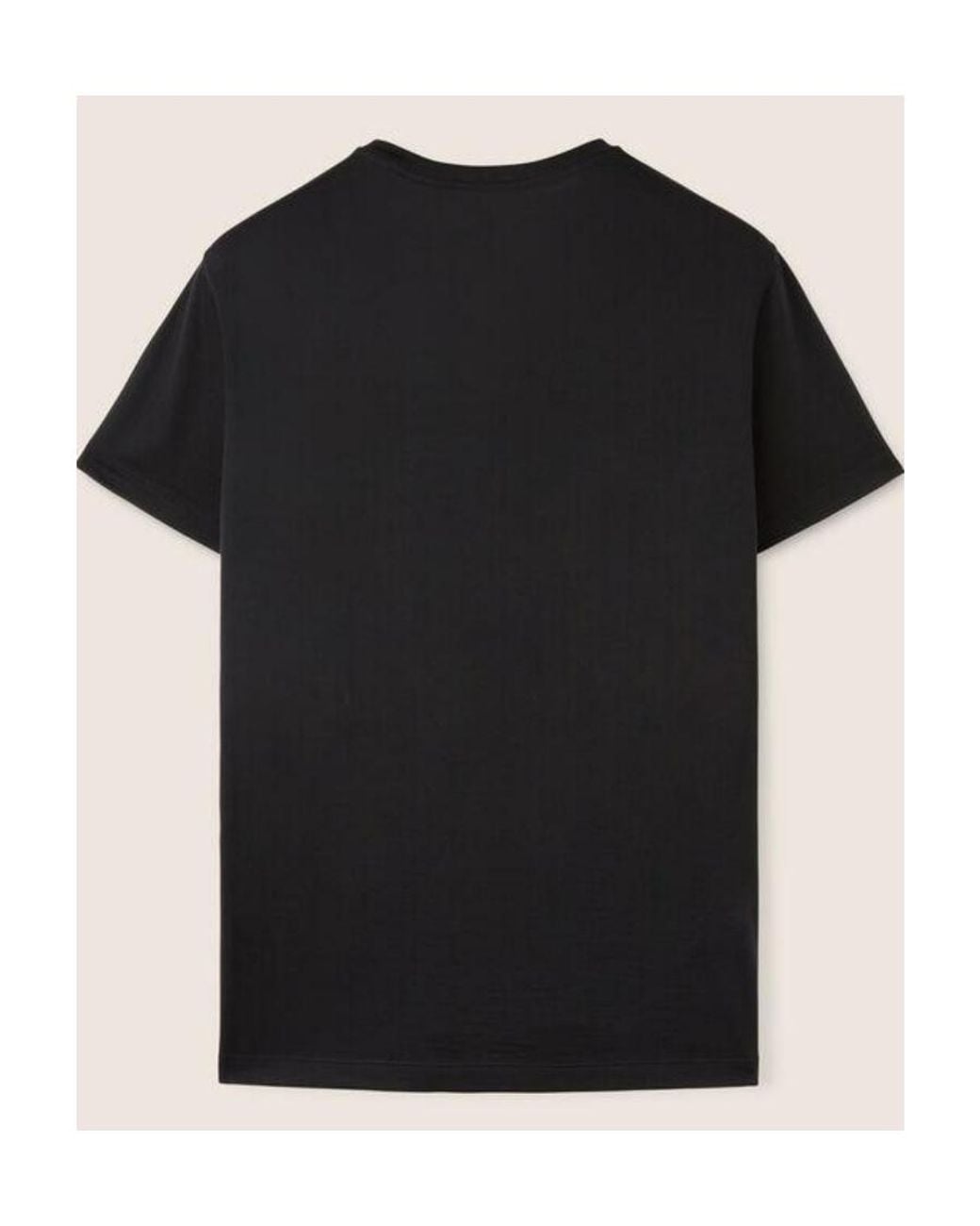 Loro Piana Black Wool Short-Sleeve T-Shirt for men