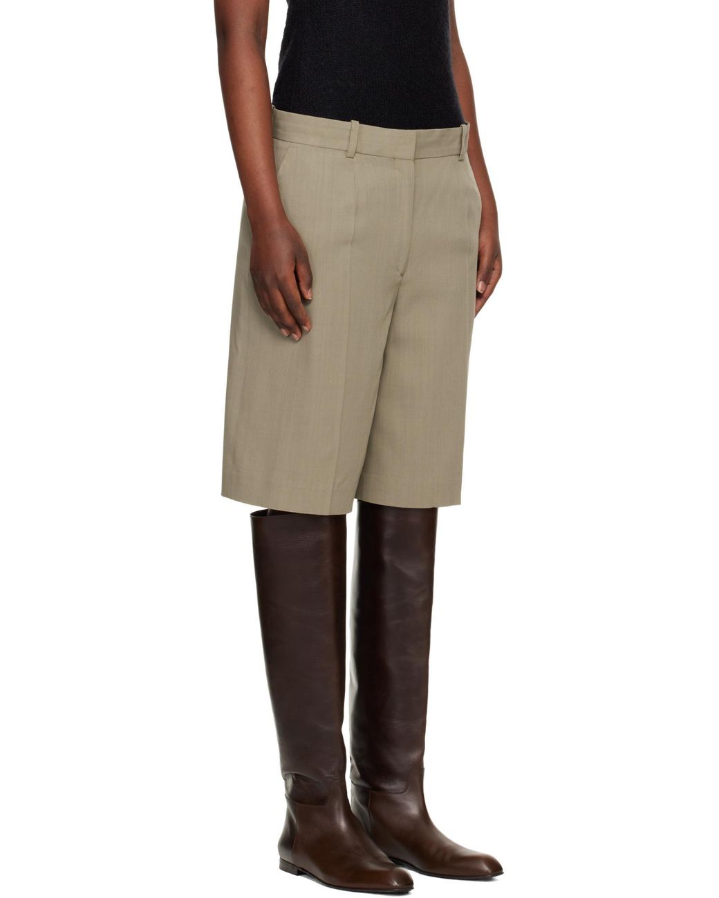 Totême Green Totême Tailored Bermuda Shorts