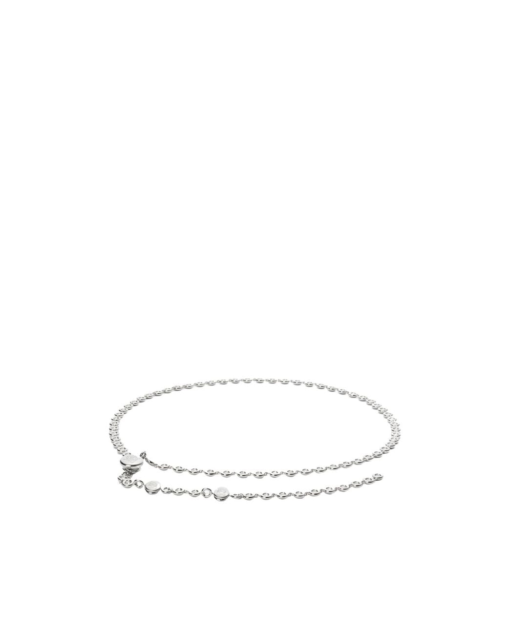 Loewe White Crystal Donut Chain Belt