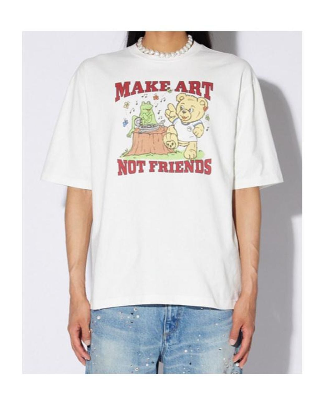 Ambush White Make Art T-Shirt for men