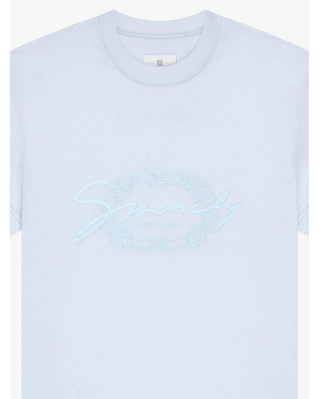 Givenchy White Medallion Embroidered Crewneck T-Shirt
