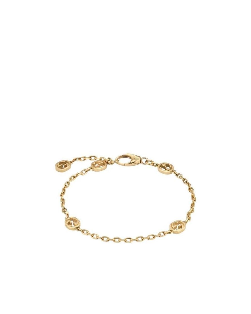 Gucci Metallic Interlocking 18K Bracelet