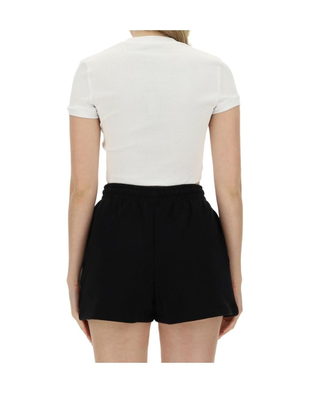 ROTATE BIRGER CHRISTENSEN Black Logo Short-Sleeved T-Shirt