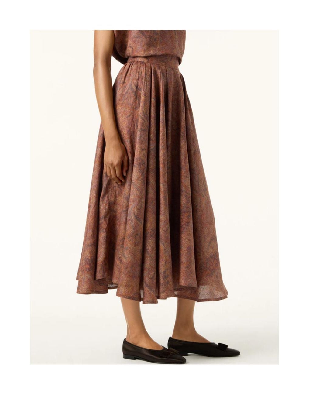 Loro Piana Brown Karima Skirt