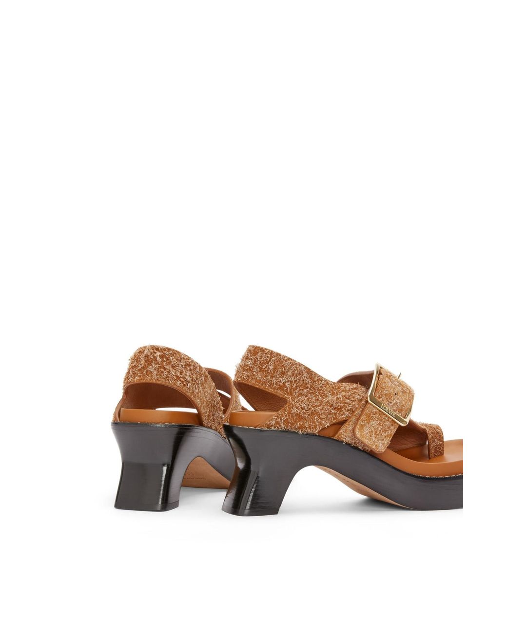 Loewe Brown Ease Heeled Sandals