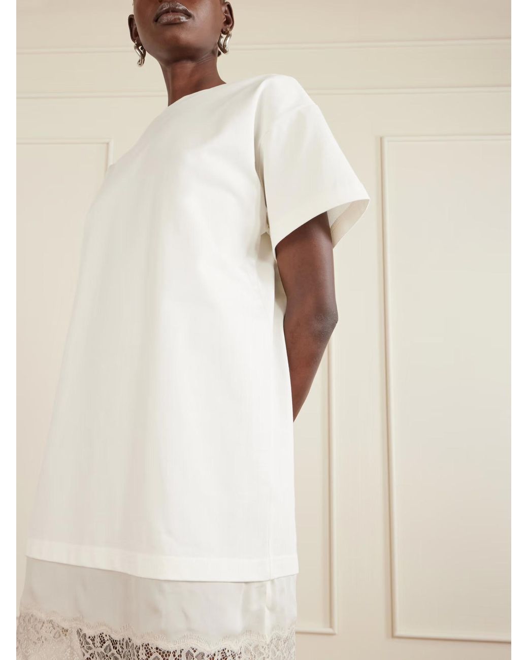 Staud White Grier Mini Dress