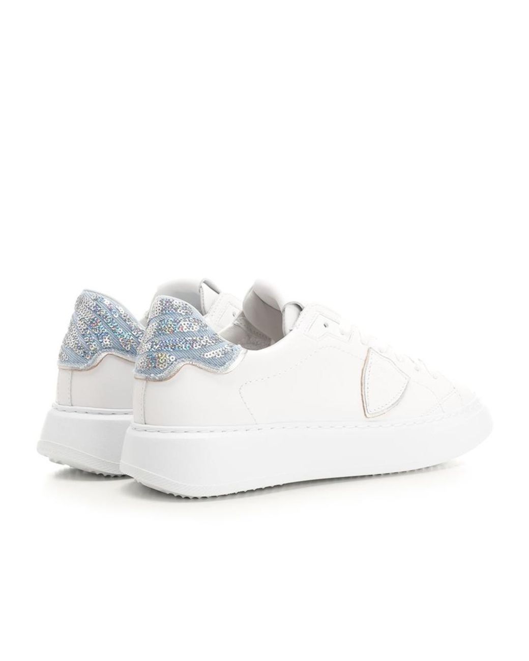 Philippe Model White Temple Low-Top Sneakers
