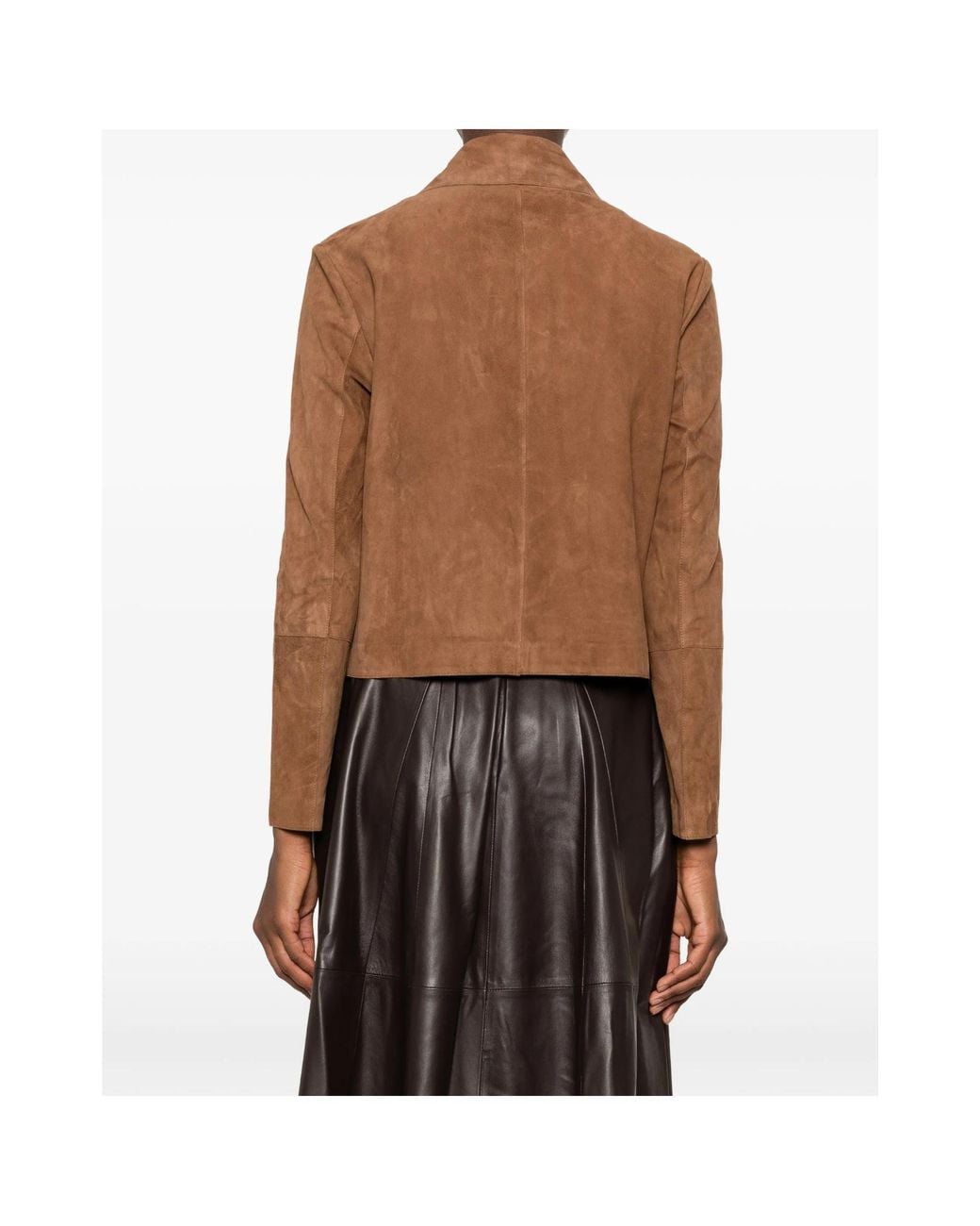 Arma Brown Suede Button-Front Jacket