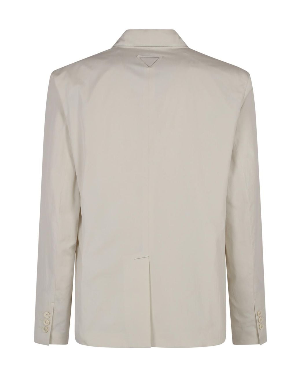 Prada Gray Single-Breasted Cotton Jacket for men