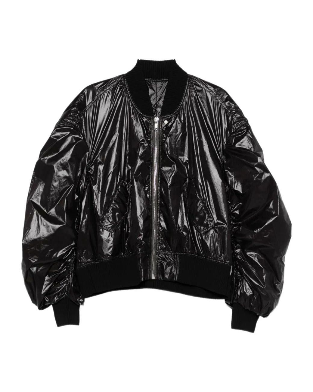 Rick Owens Black Long Sleeve Zipped Jacket