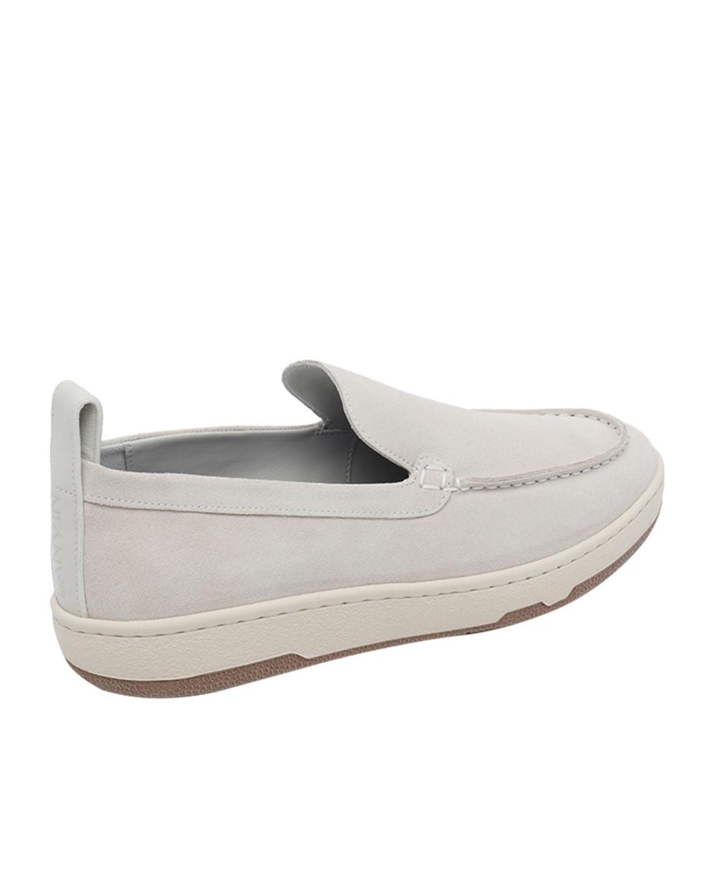 Lanvin White Round-Toe Loafers for men