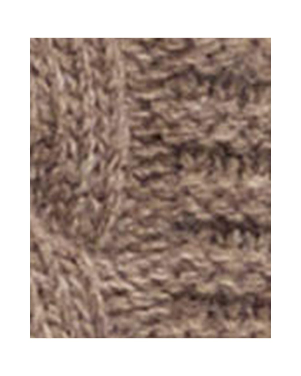 Barbour Brown Cable Knit Wool Turtle Neck Jumper for men
