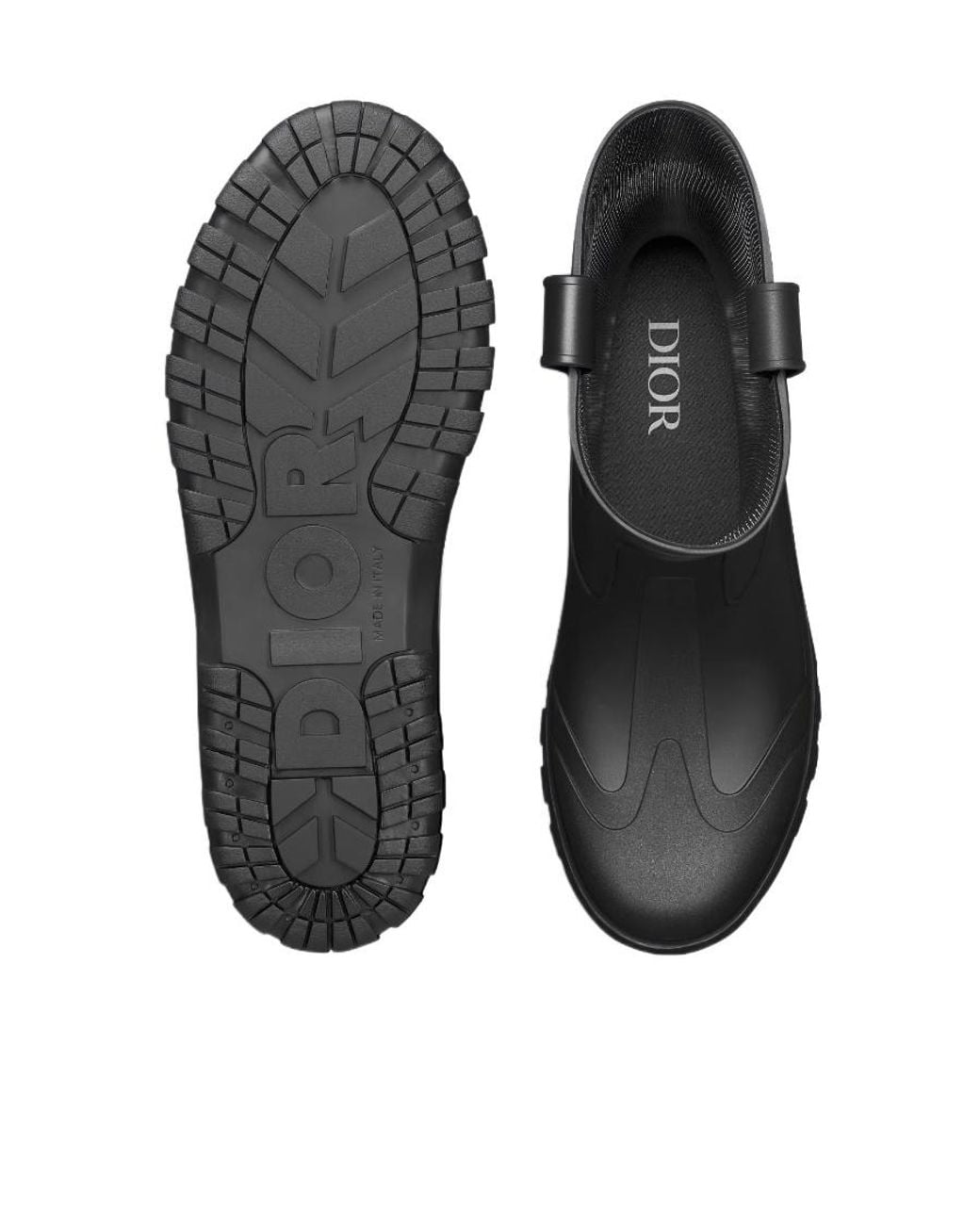 Dior Black Homme Garden Rain Boots for men