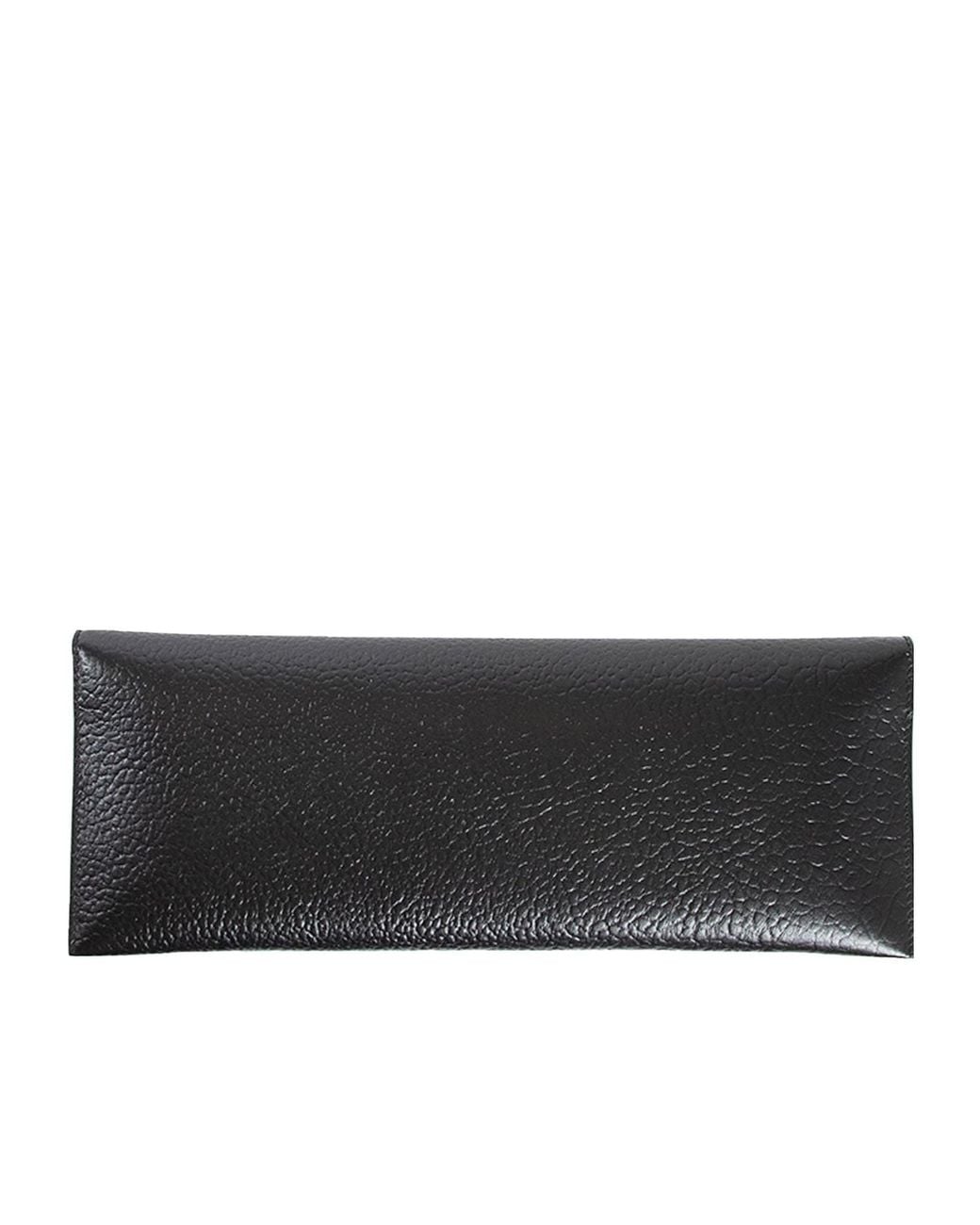 McQueen Black Cross-B Long Clutch Bag