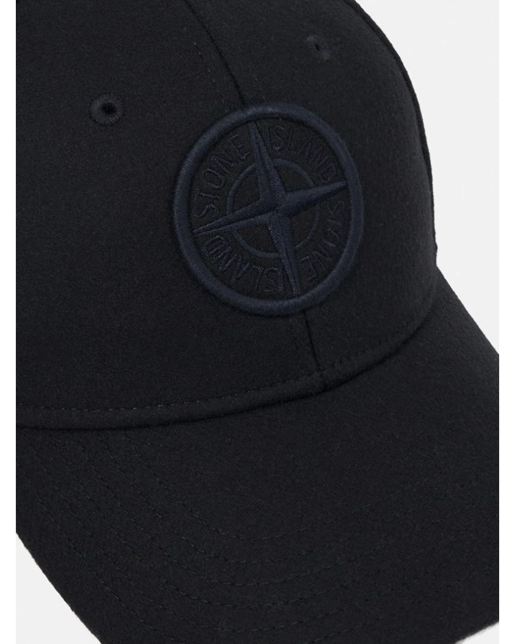 Stone Island Blue Baseball Cap With Adjustable Strap for men
