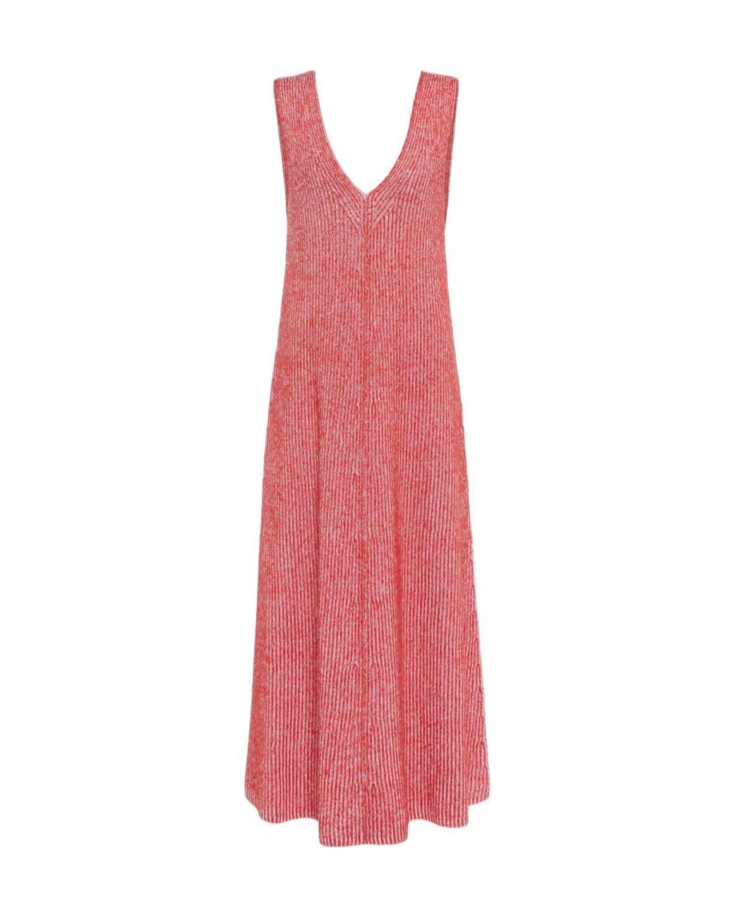 Joseph Pink V-Neck Sleeveless Dress