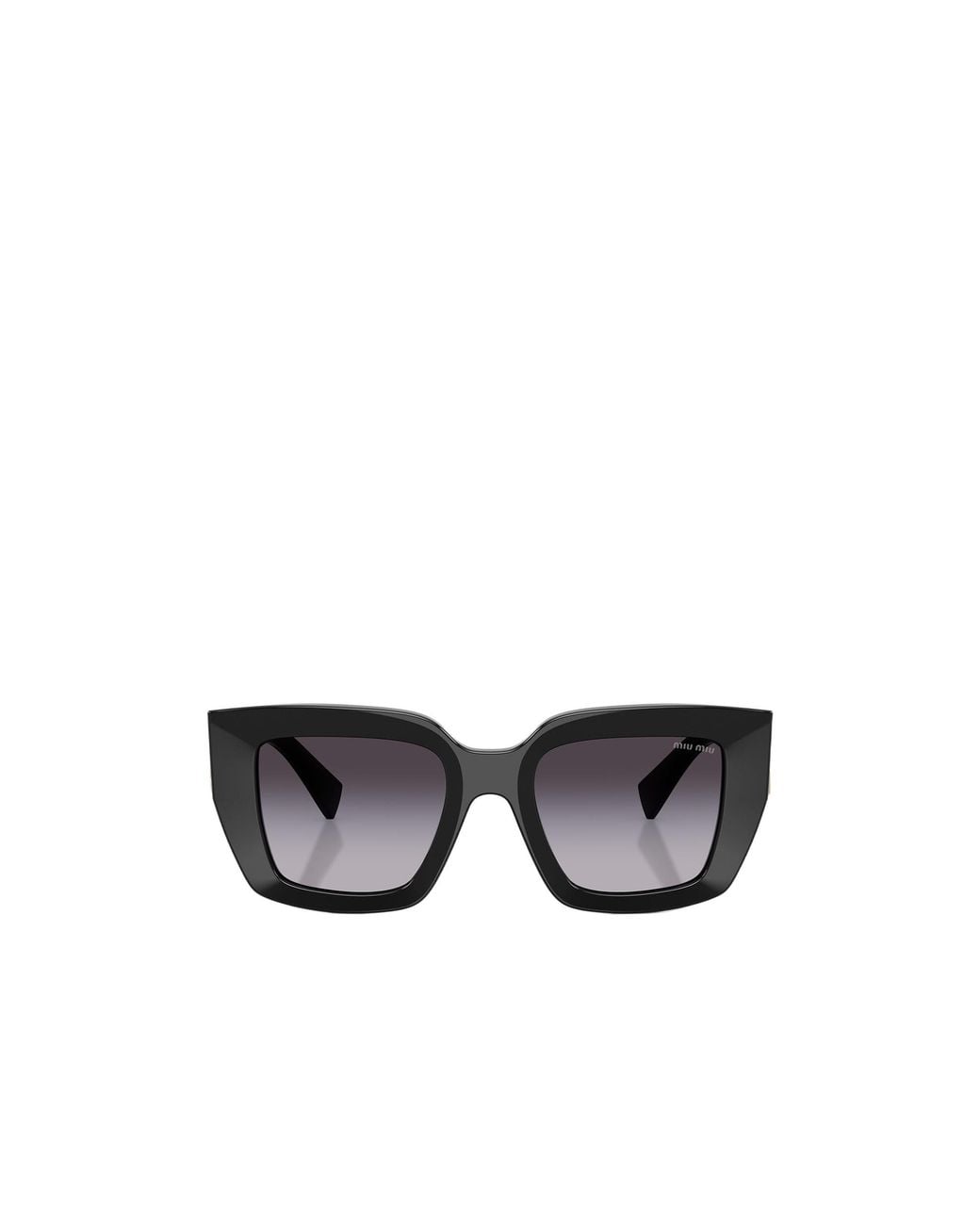 Miu Miu White Eyewear Square Frame Sunglasses