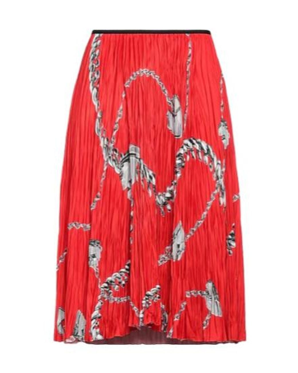 Burberry Red Midi Skirts