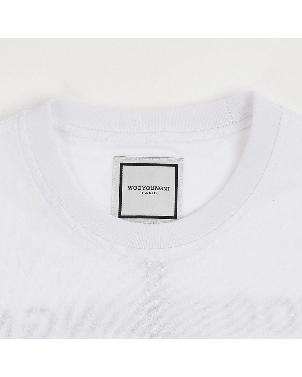 Wooyoungmi White Logo-Print Long-Sleeve T-Shirt for men