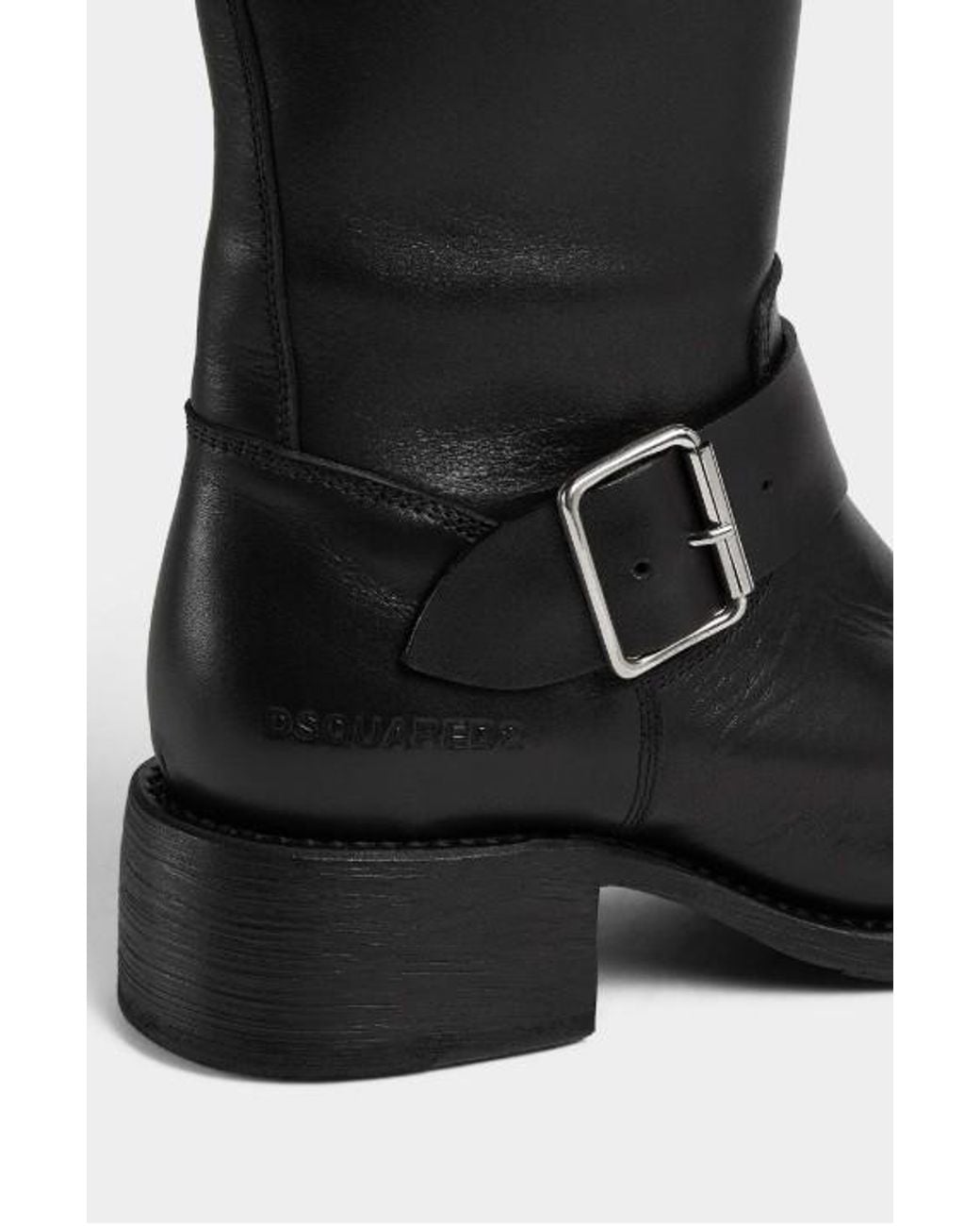 DSquared² Black Heeled Slip-On Boots