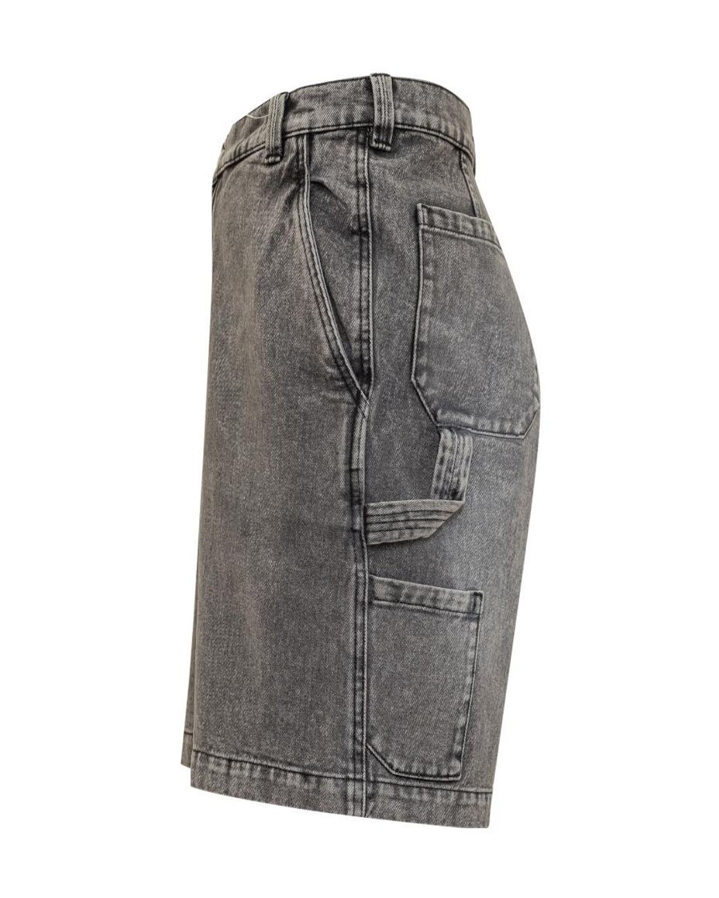 A_COLD_WALL* Gray Logo Denim Shorts for men