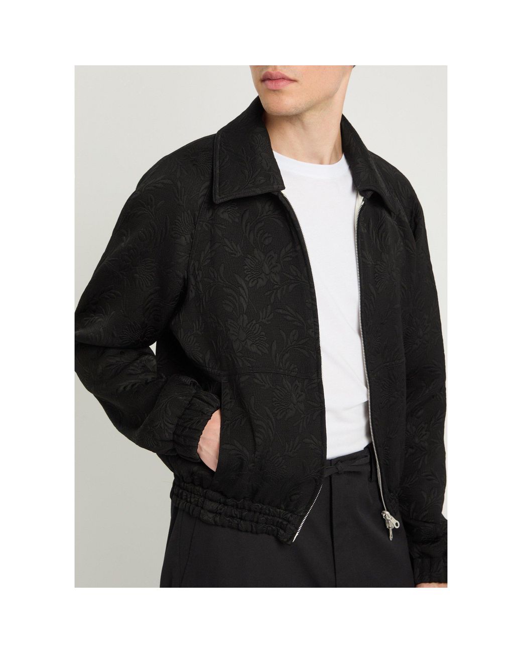 Dries Van Noten Black Reversible Patterned Jacket for men
