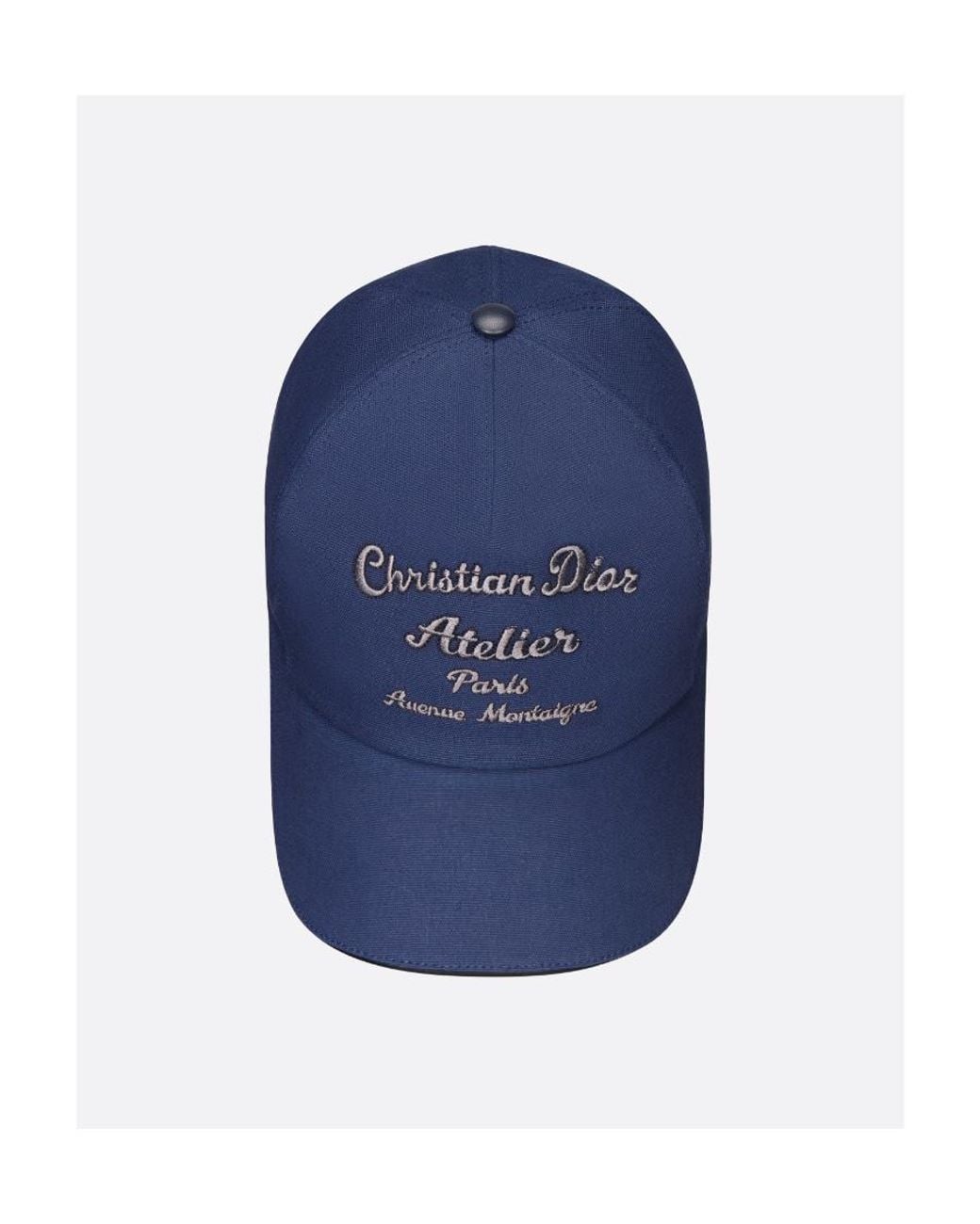 Dior Blue 'Christian Atelier' Baseball Cap for men