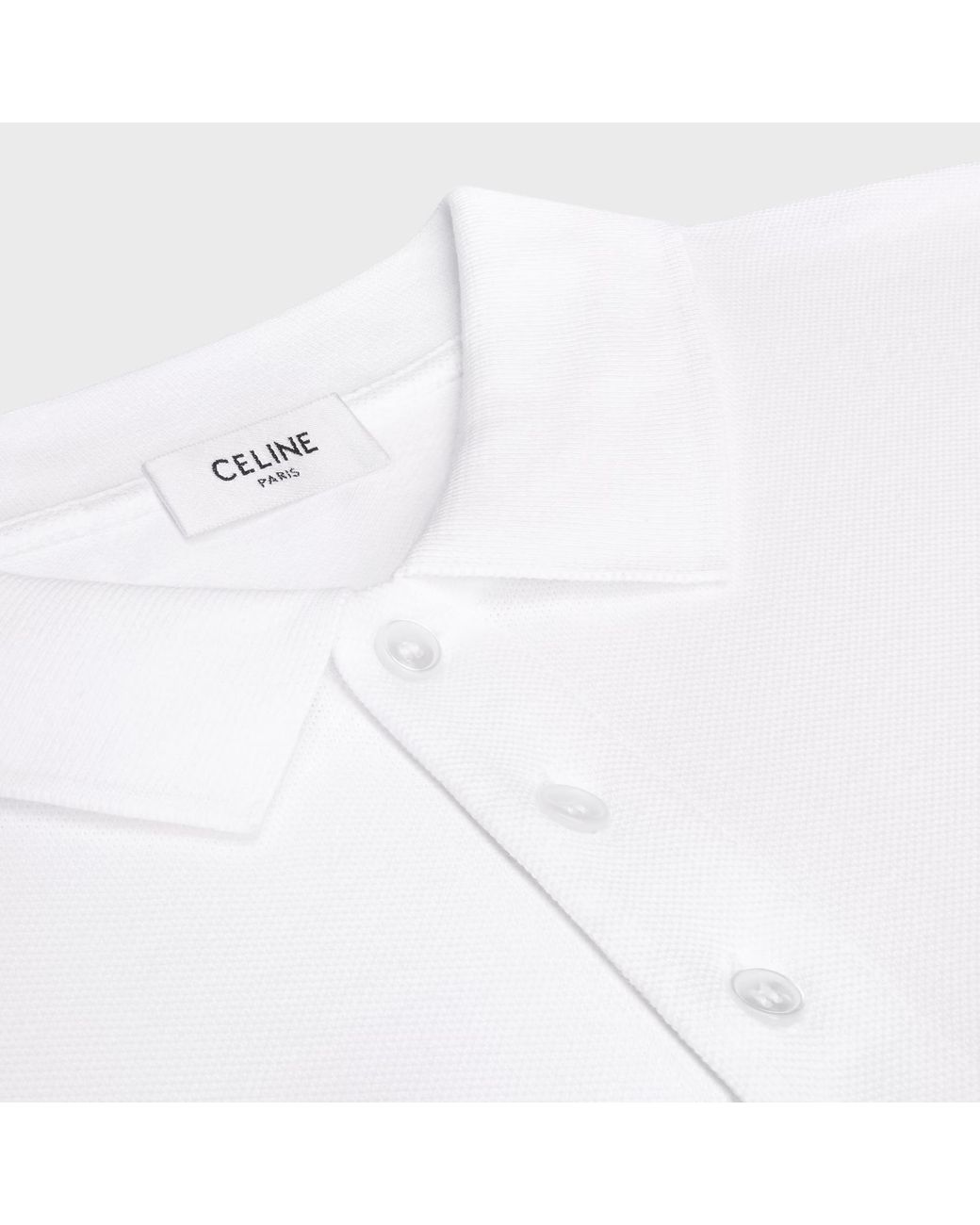 Céline White Polo Shirt for men