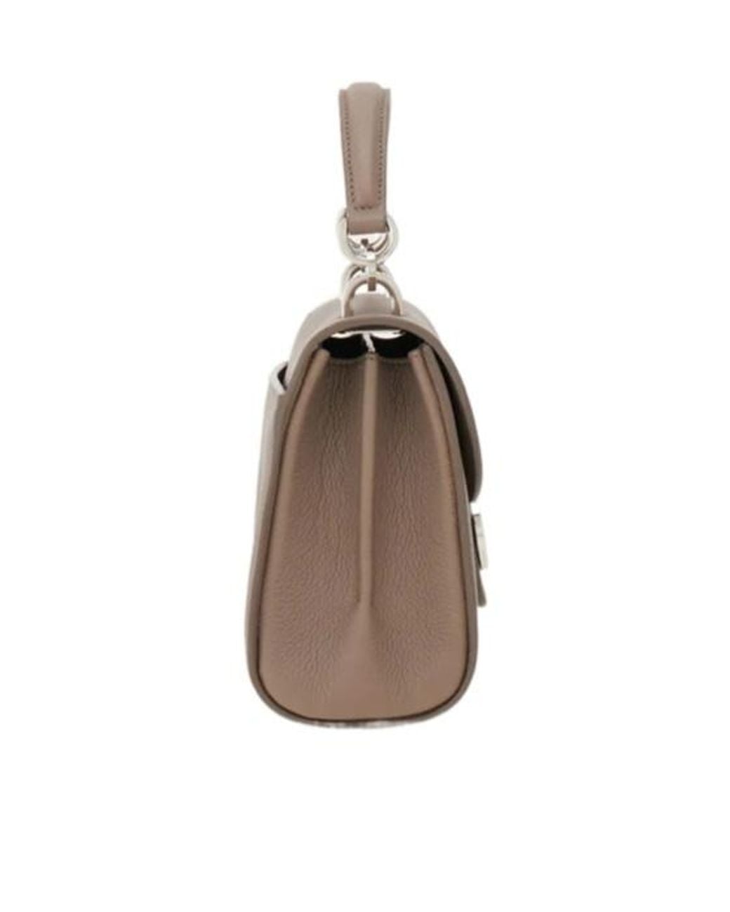 Ferragamo Brown Double Gancini Top Handle (Xs)