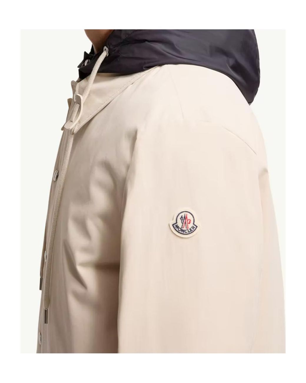Moncler White Kervoyal Hooded Long Down Parka Jacket for men
