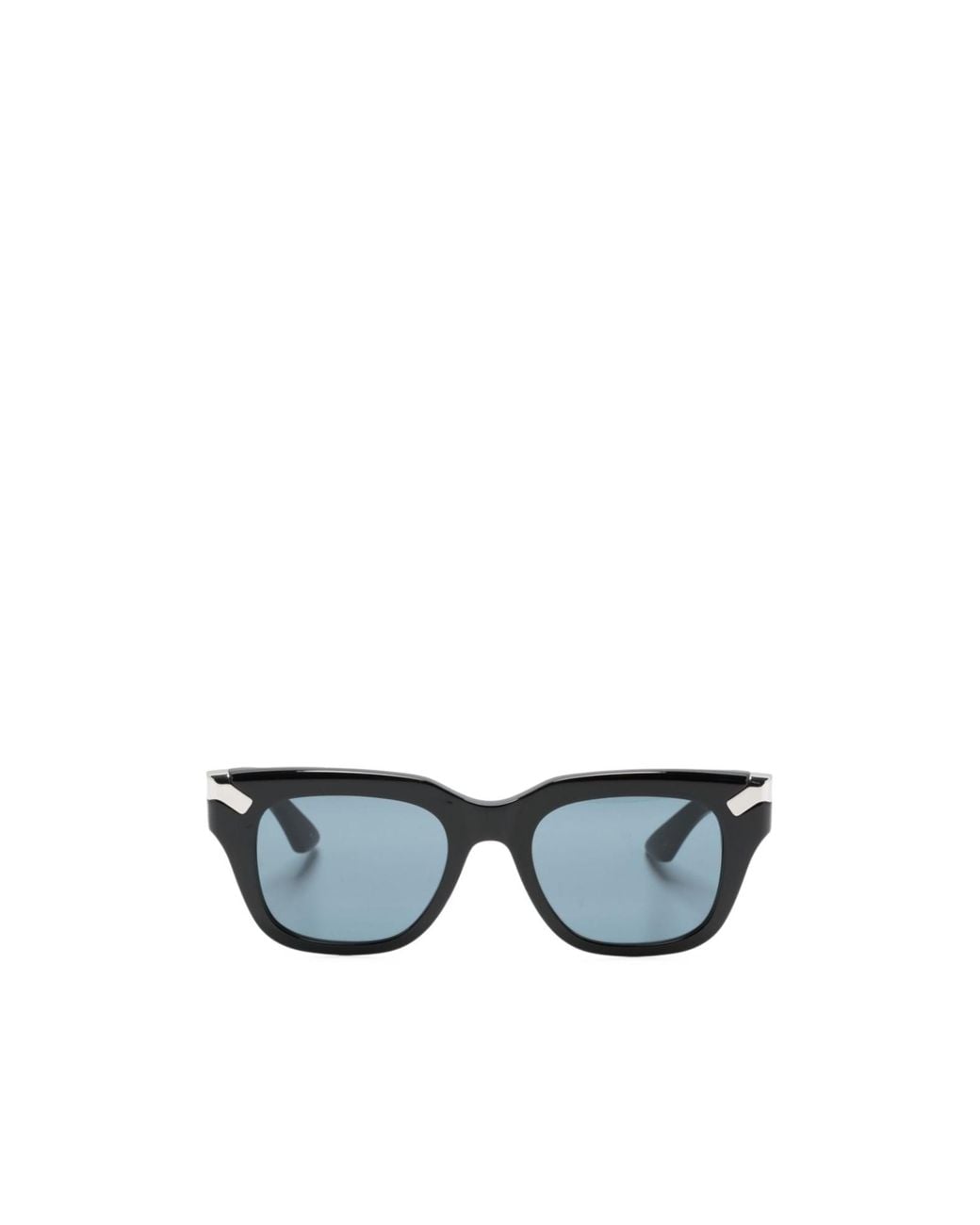 McQueen White Eyewear Punk Rivet Square-Frame Tinted Sunglasses for men