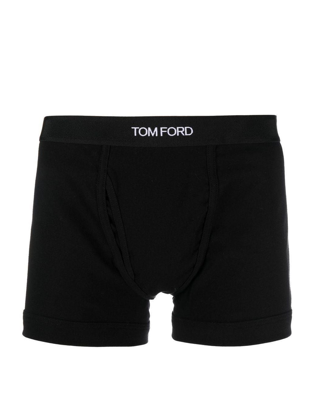 Tom Ford Black Logo Waistband Pack Of Two Boxers for men