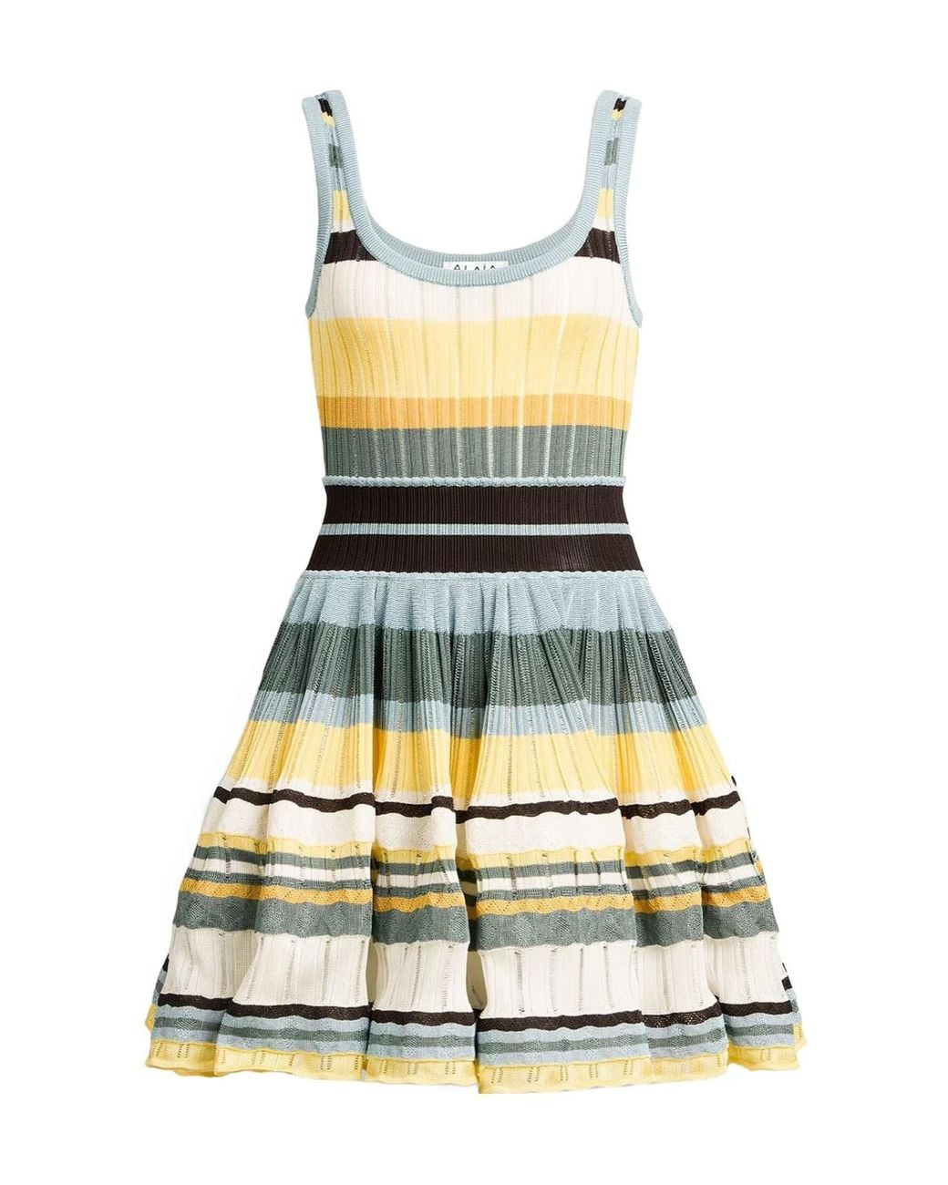 Alaïa White Stripe Mini Dress